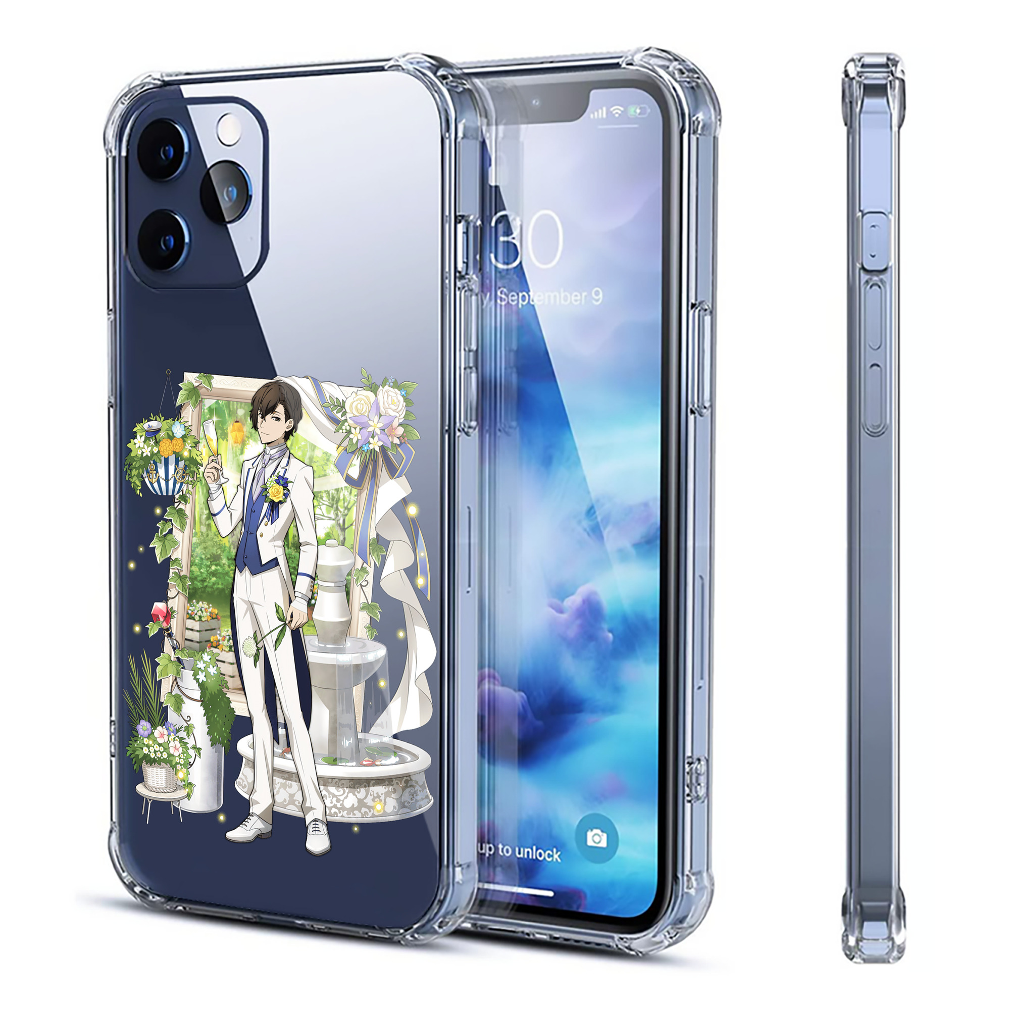 （画像用） 文豪ストレイドッグス Bungo Stray Dogs 【iPhone 12シリーズ対応】透明スマホケース（クリアソフトケース）